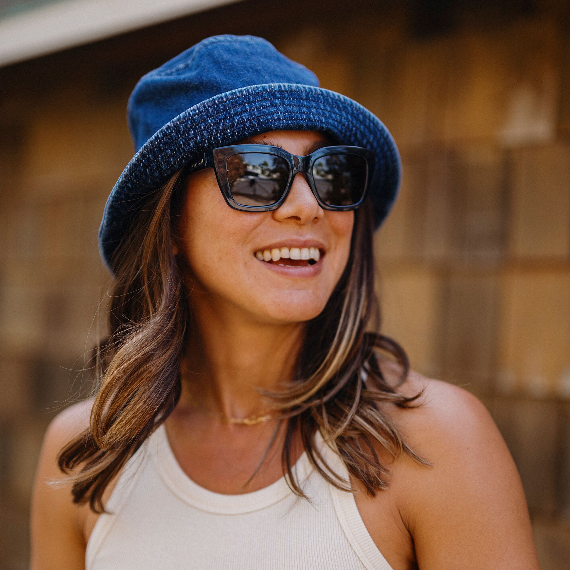 Marion, Tortoise + Polarized Pink Gold Mirror Lens