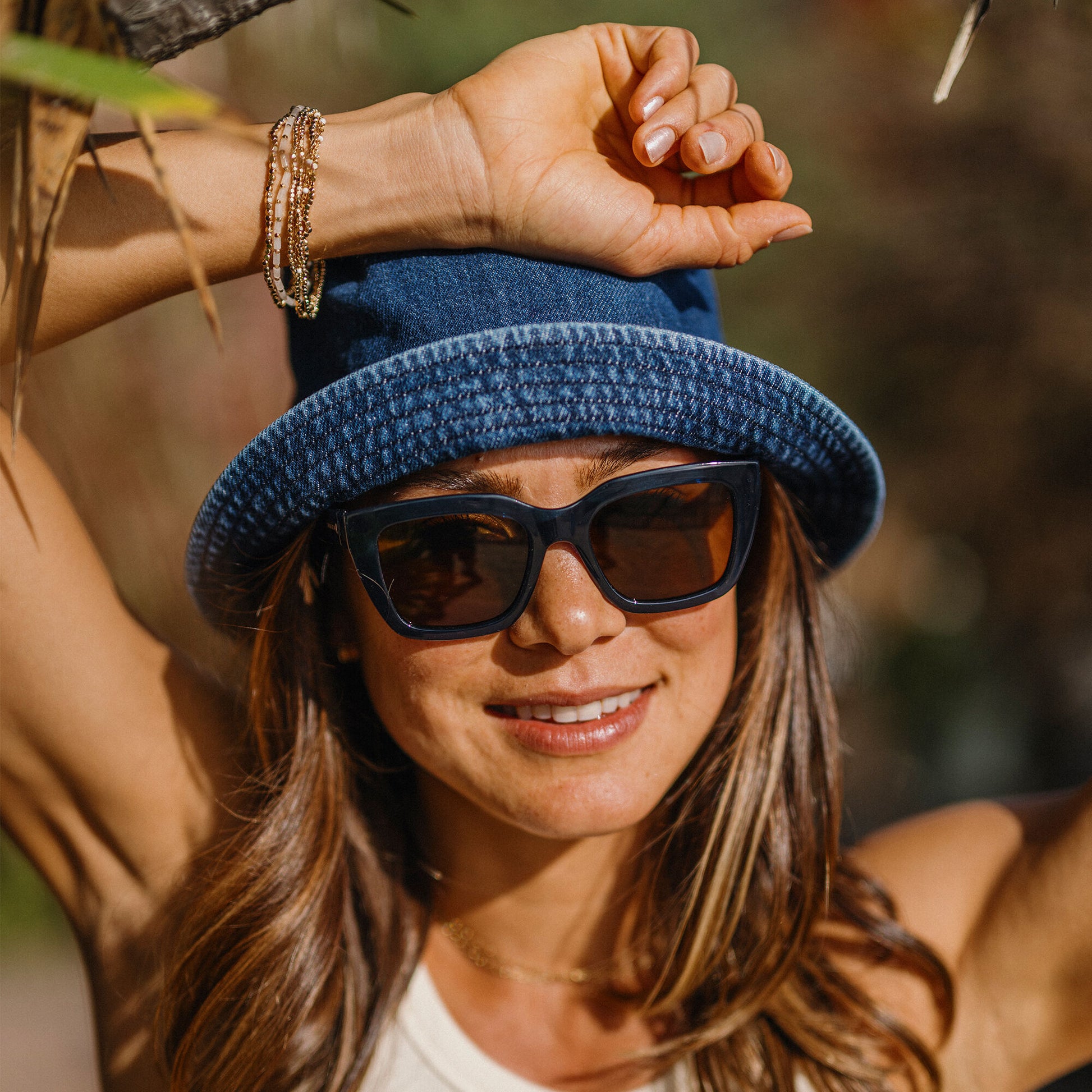 Marion, Tortoise + Polarized Pink Gold Mirror Lens