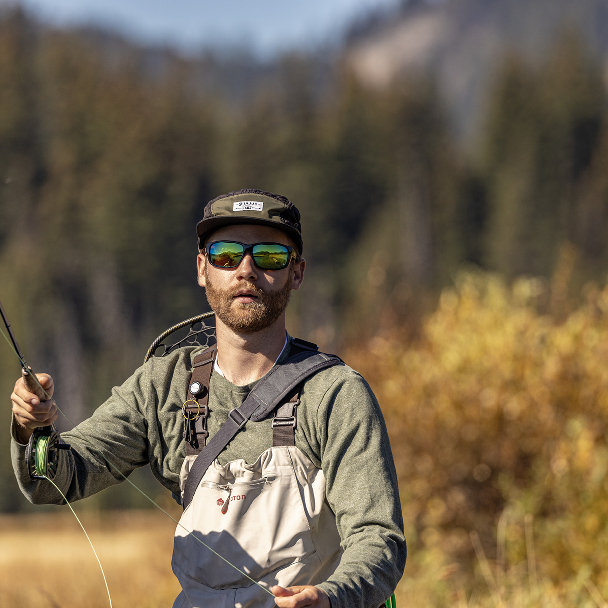 Milestone, Matte Black + Polarized Blue Mirror Lens