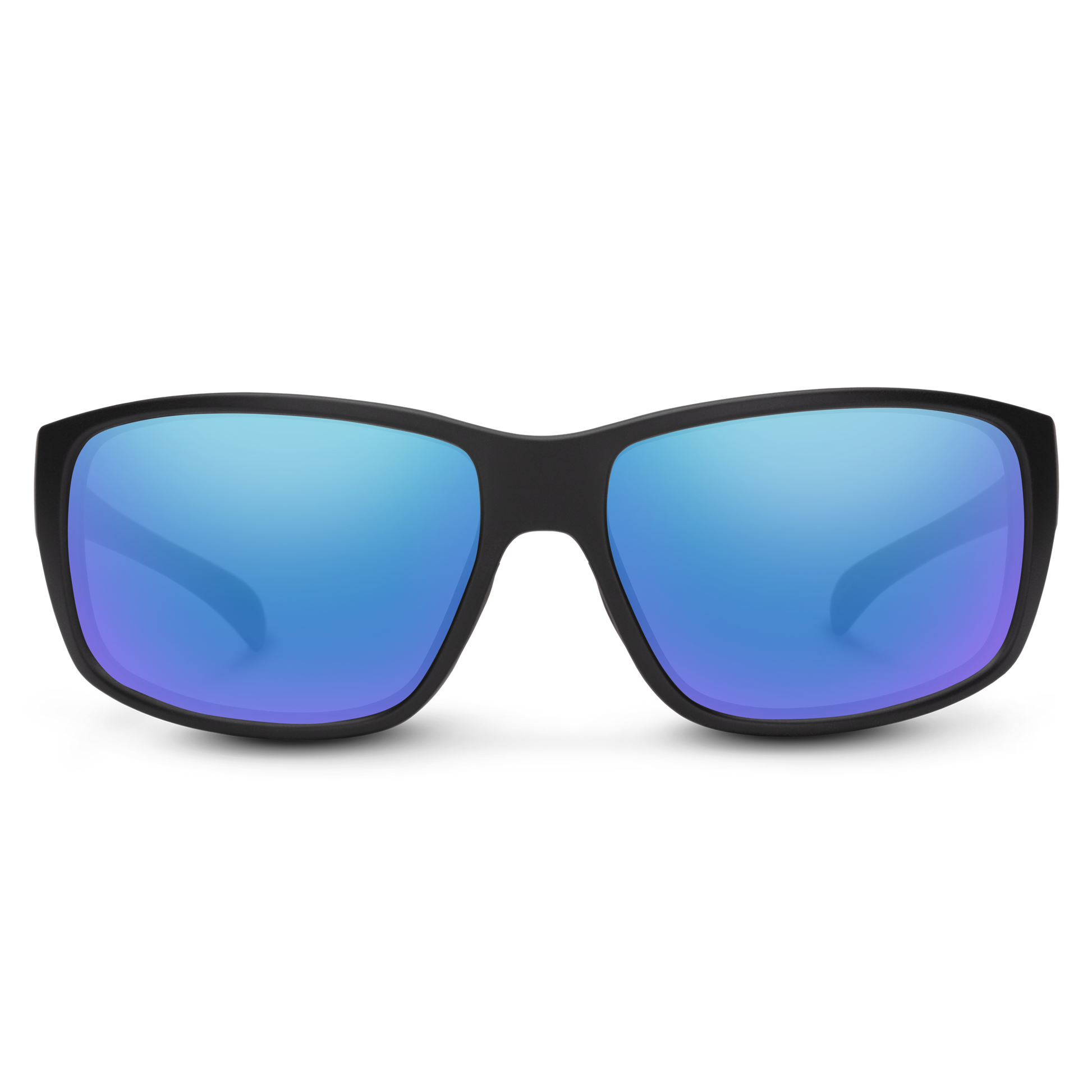 Milestone, Matte Black + Polarized Blue Mirror Lens