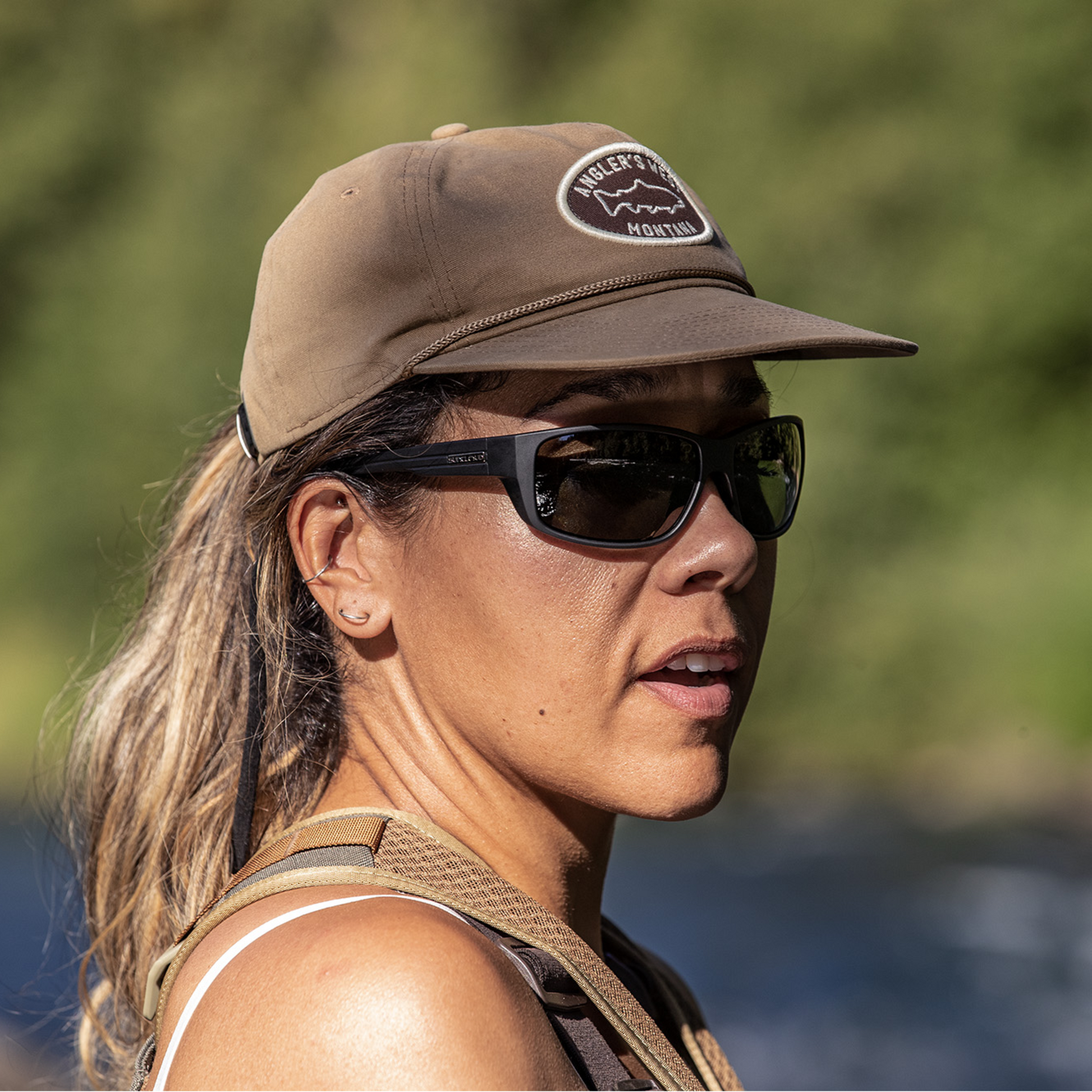 Milestone, Matte Black + Polarized Blue Mirror Lens