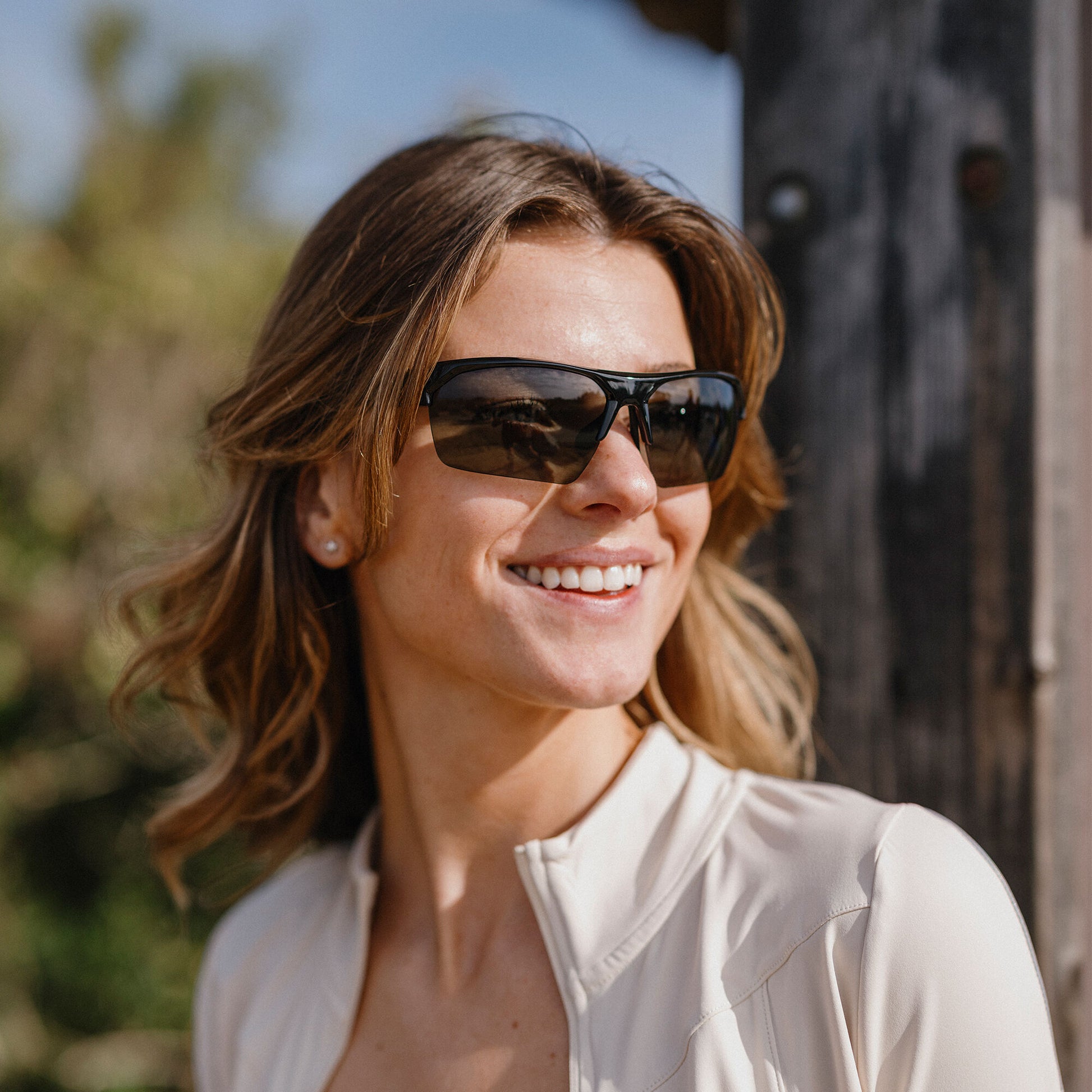 Rival, Matte Tortoise + Polarized Green Mirror Lens