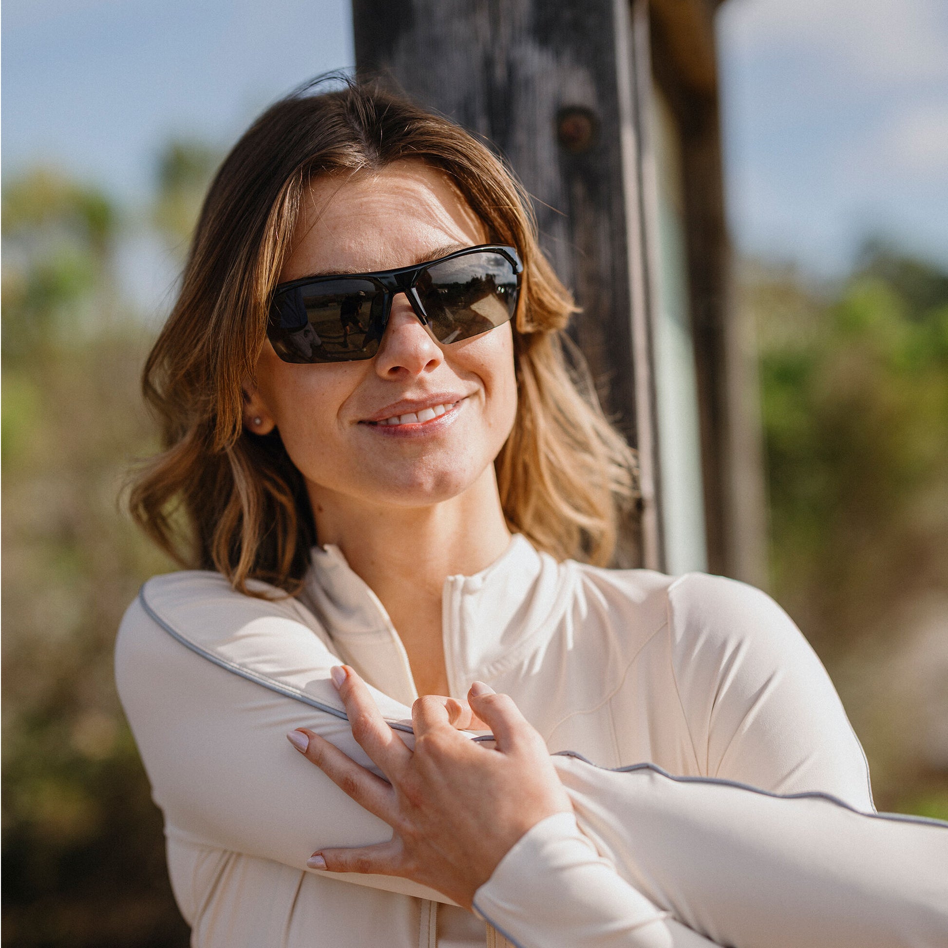 Rival, Matte Tortoise + Polarized Green Mirror Lens