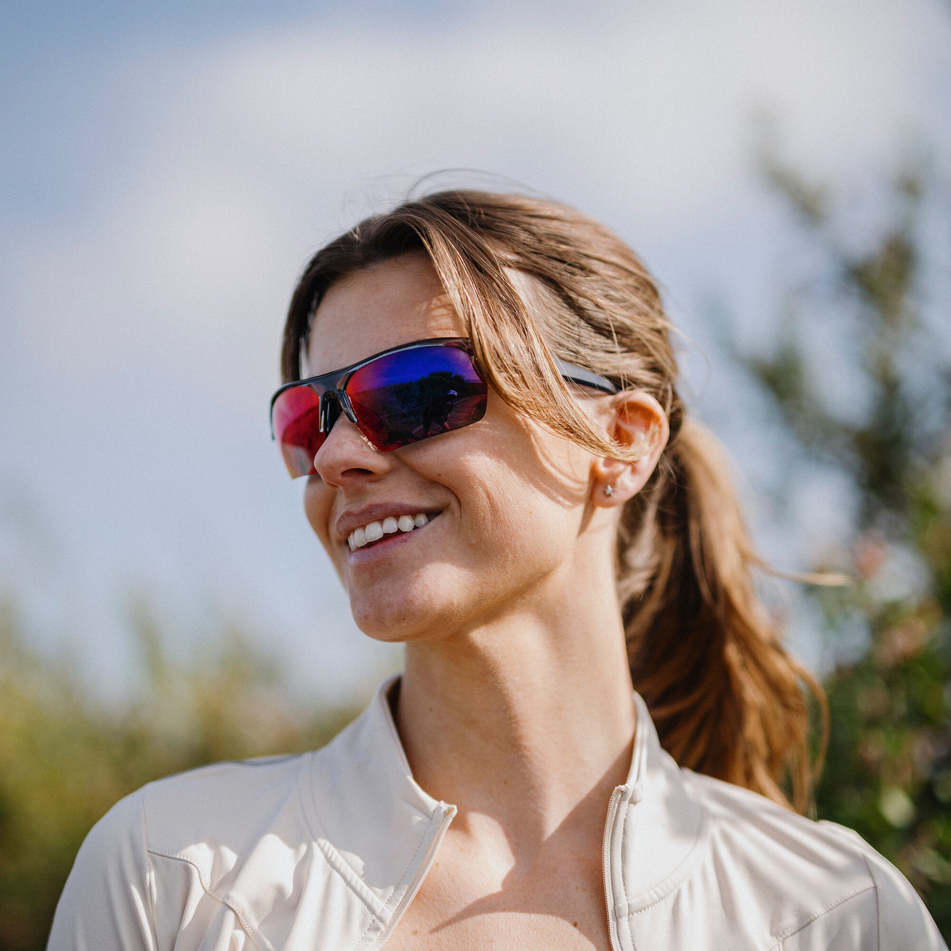 Rival, Matte Tortoise + Polarized Green Mirror Lens