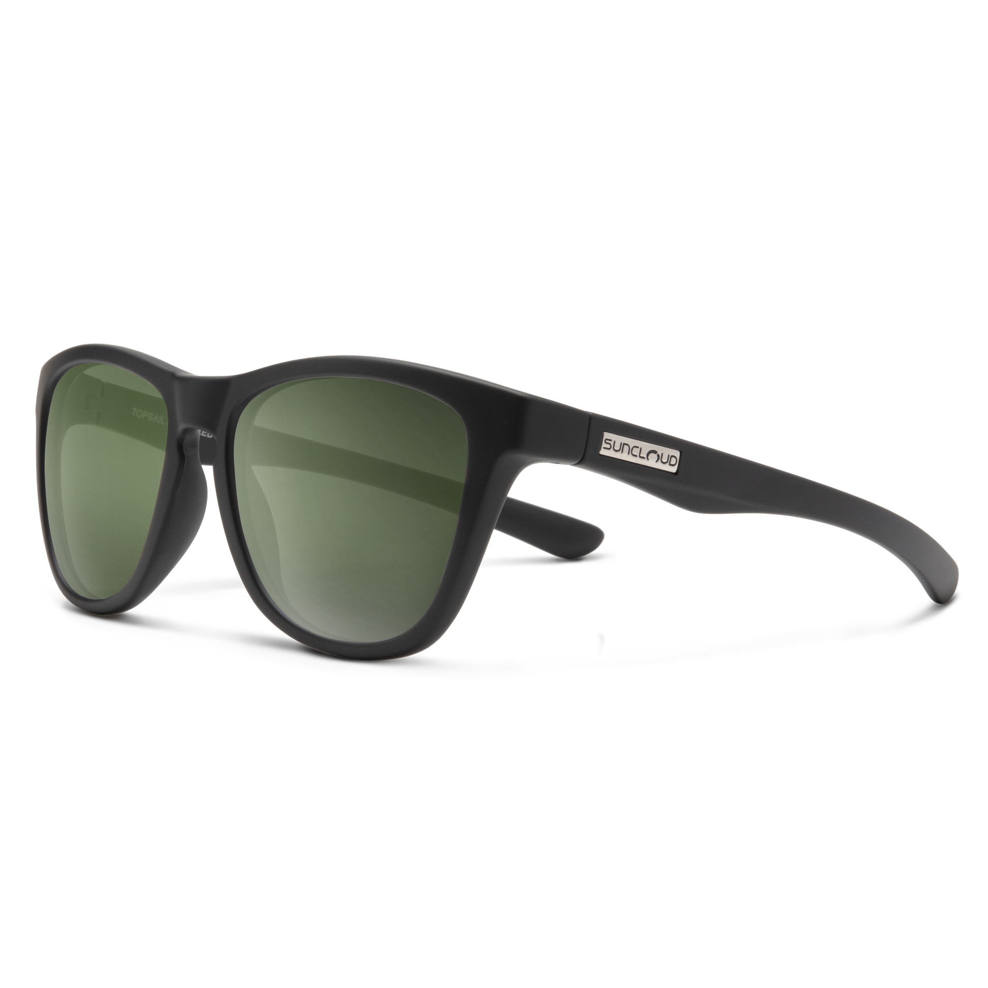 Topsail, Matte Black + Polarized Red Mirror Lens