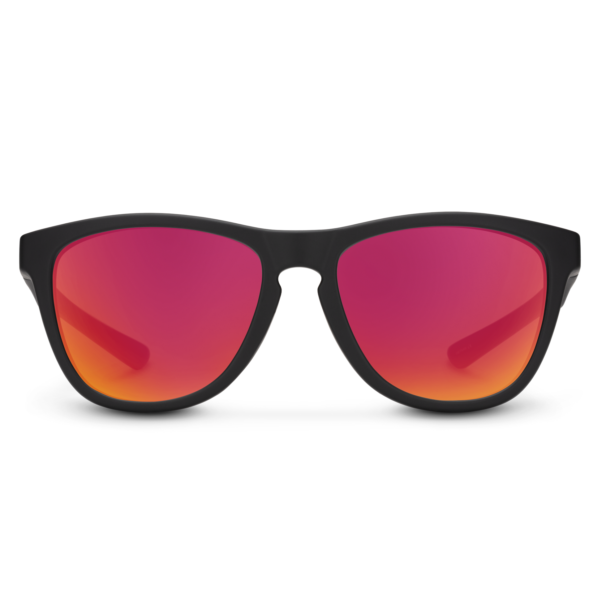 Topsail, Matte Black + Polarized Red Mirror Lens