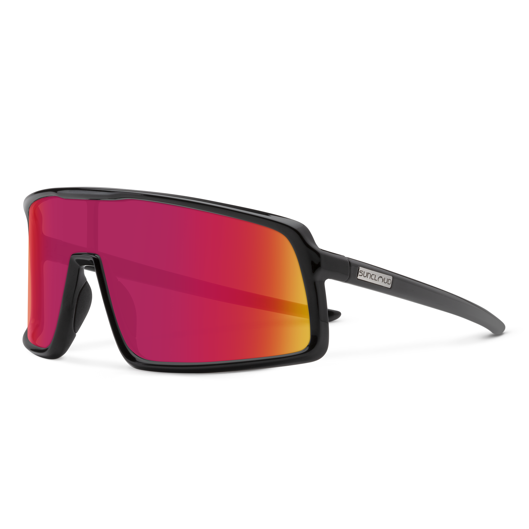 SUNCLOUD Black Sunglasses with Red Accents Mayor | Sunglass | Suncloud Optics main image 3