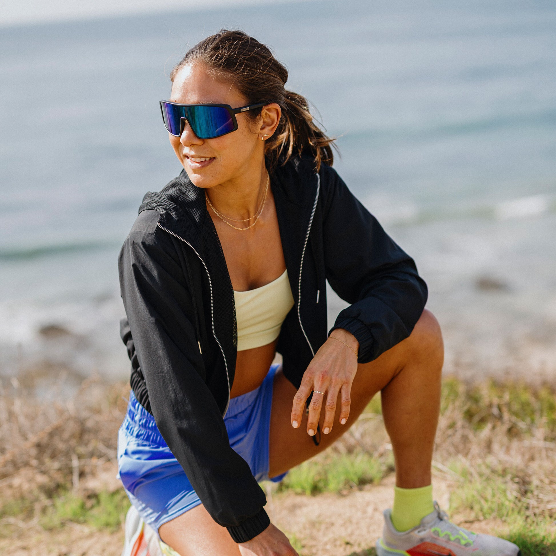 Upshot, Black + Polarized Red Mirror Lens