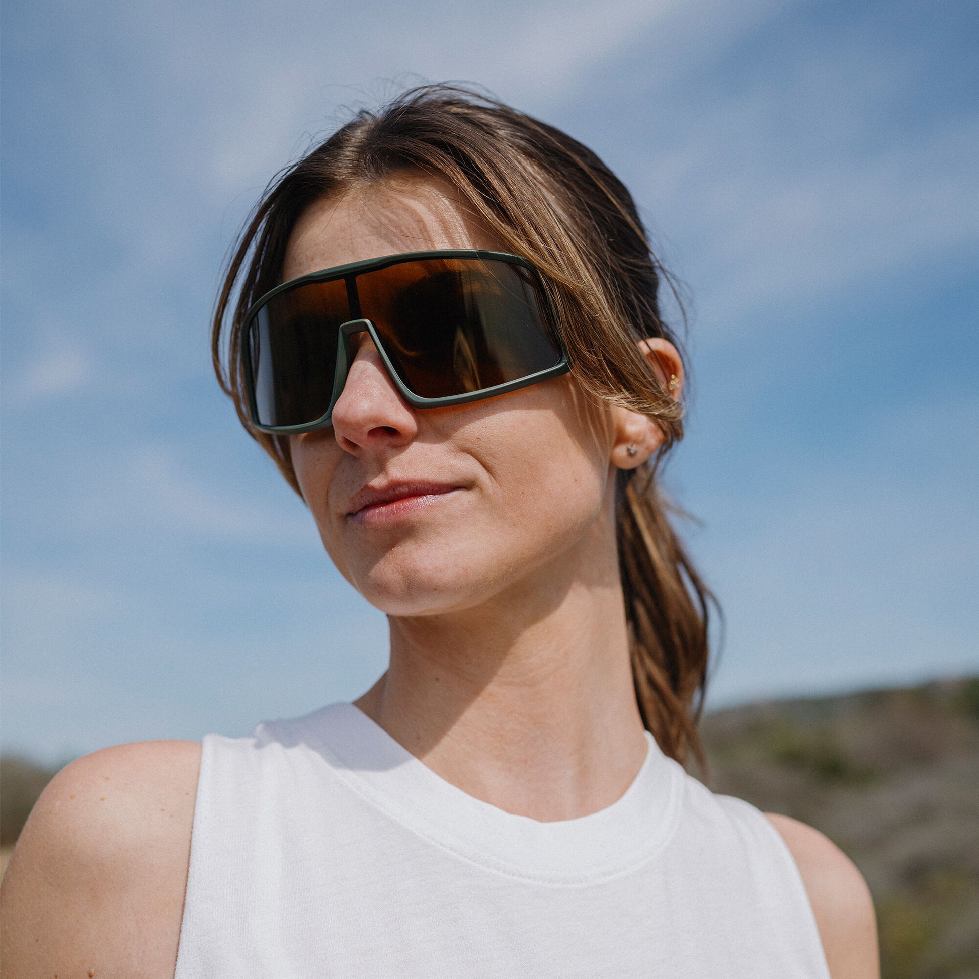 Upshot, Black + Polarized Red Mirror Lens