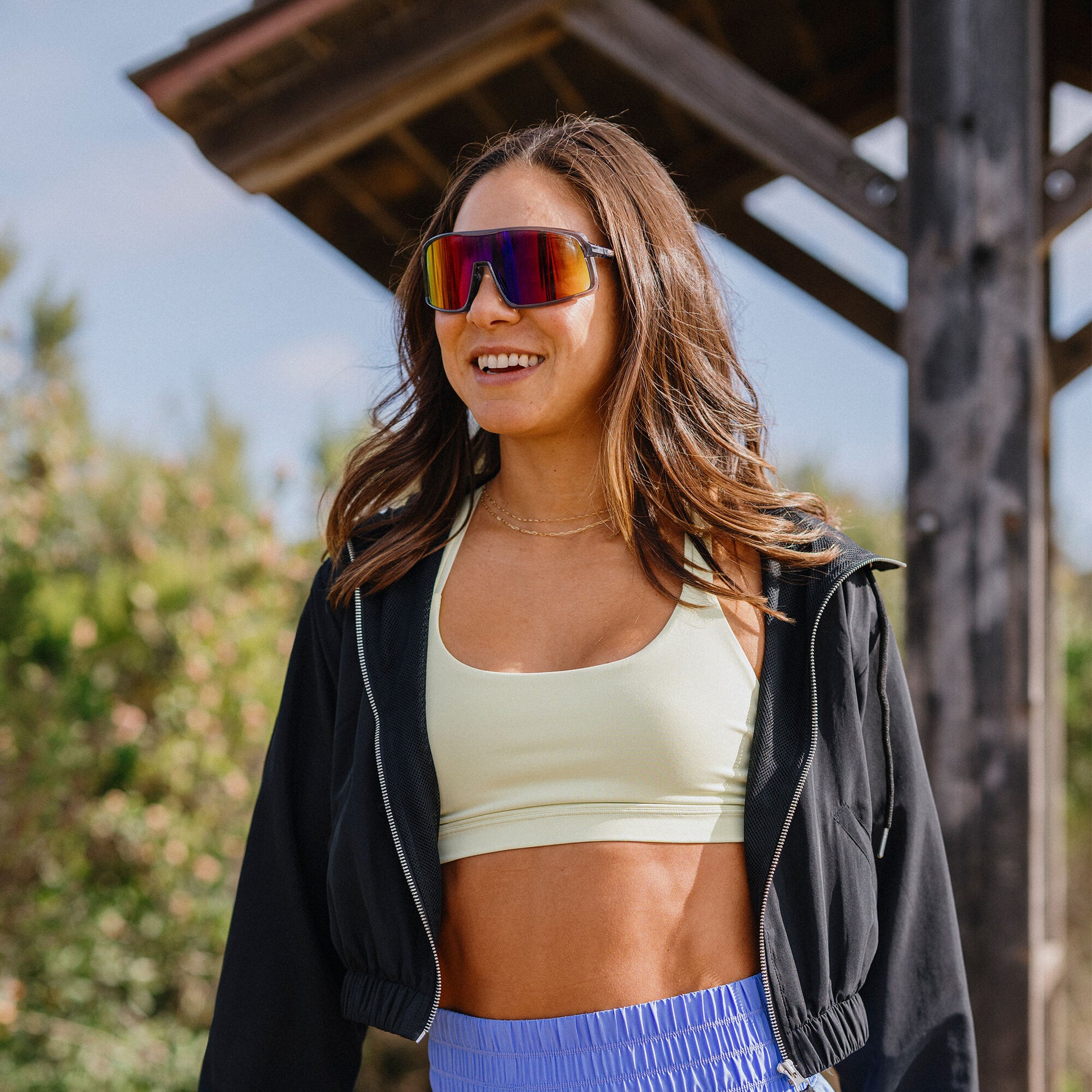 Upshot, Black + Polarized Red Mirror Lens