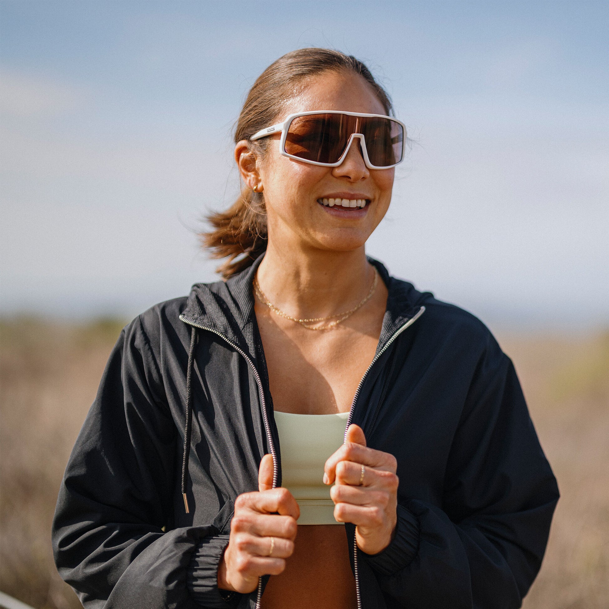 Upshot, Black + Polarized Red Mirror Lens