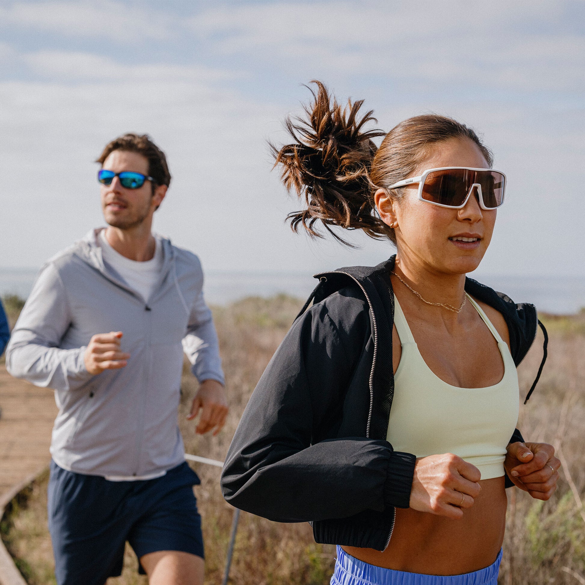 Upshot, Black + Polarized Red Mirror Lens