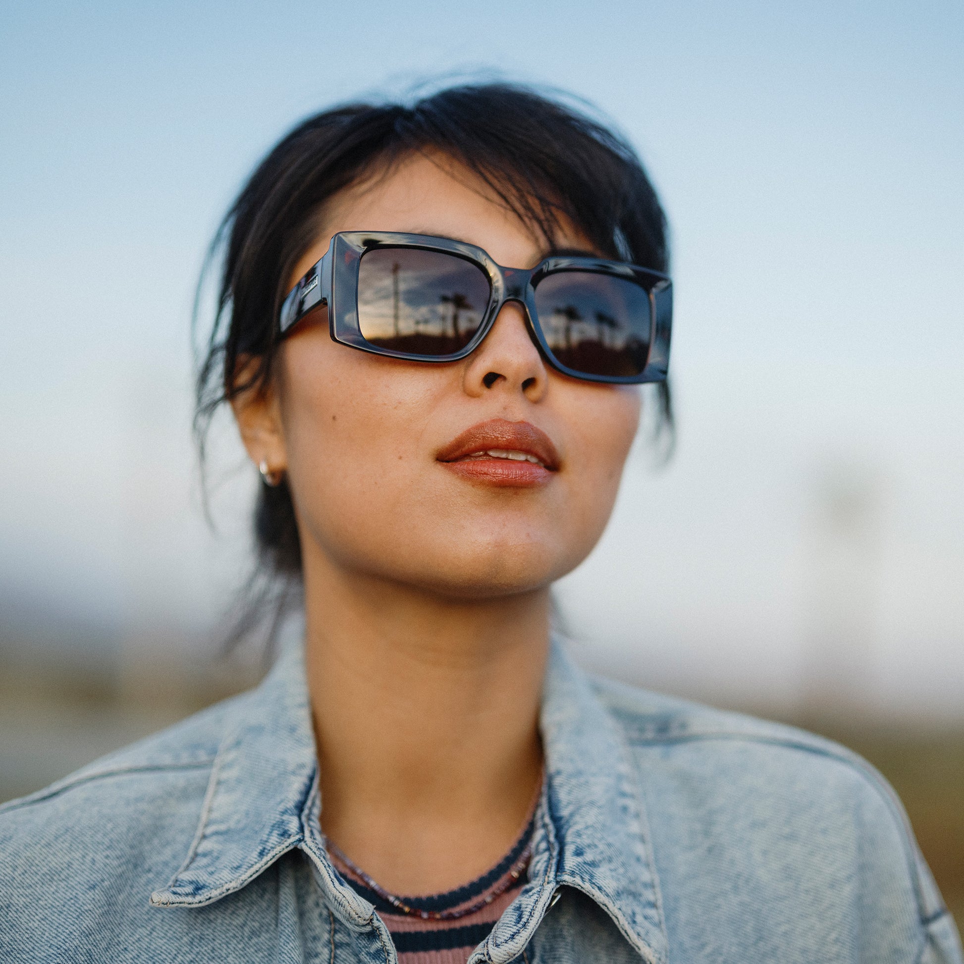 Astoria, Black + Polarized Gray Green Lens