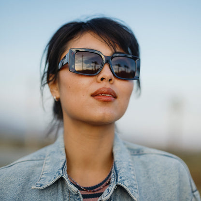Astoria, Black + Polarized Gray Green Lens