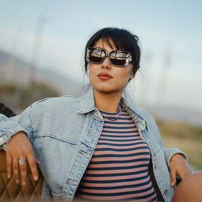Astoria, Black + Polarized Gray Green Lens