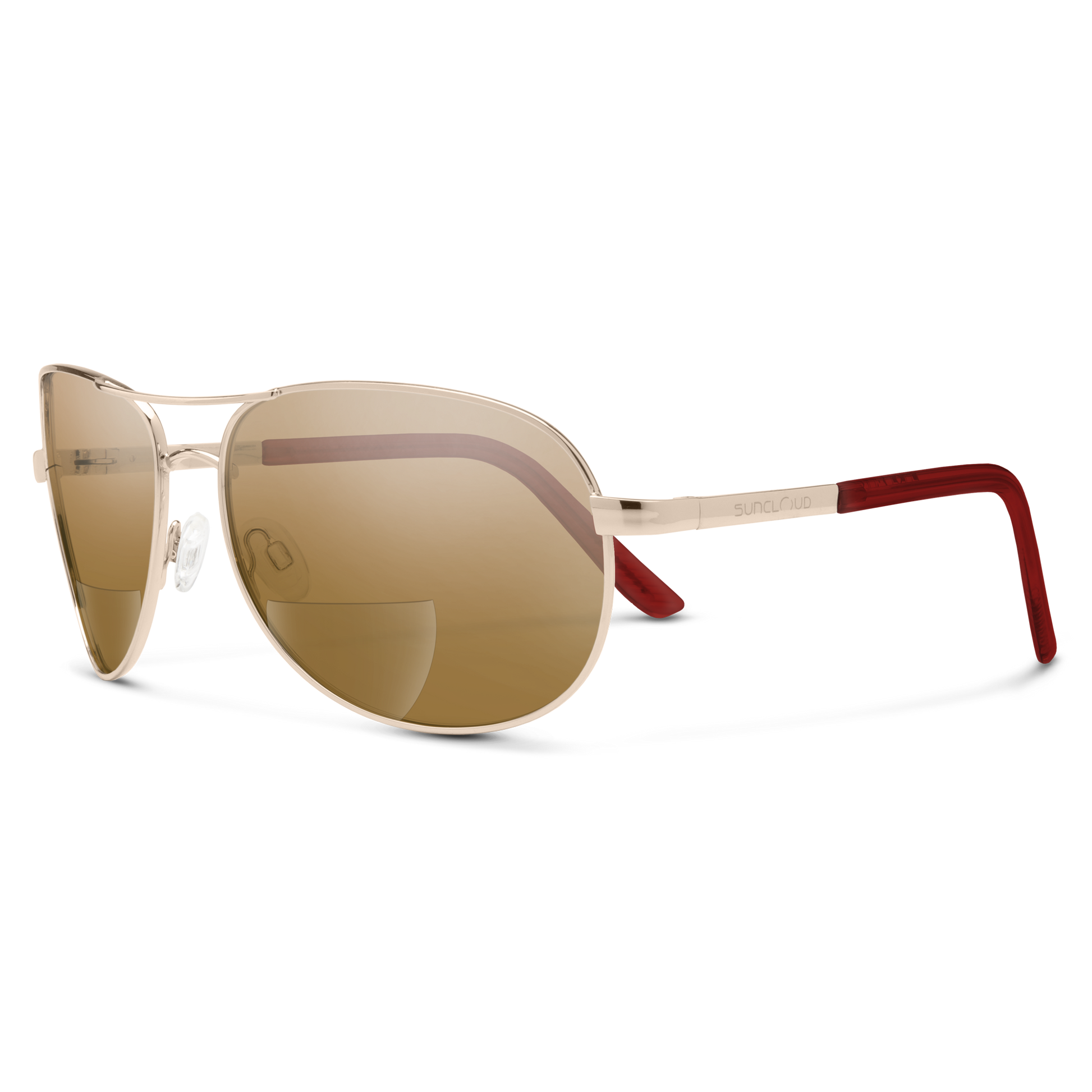 Aviator Reader, Gold + Polarized Brown 250 Lens