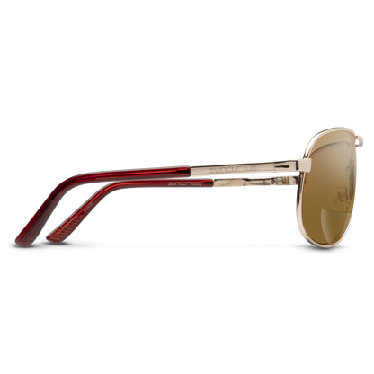 Aviator Reader, Gold + Polarized Brown 250 Lens