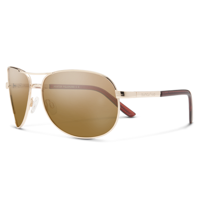 Aviator, Silver + Polarized Gray  Lens