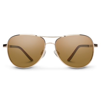 Aviator, Silver + Polarized Gray  Lens