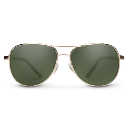 Aviator, Silver + Polarized Gray  Lens