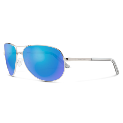 Aviator, Silver + Polarized Gray  Lens