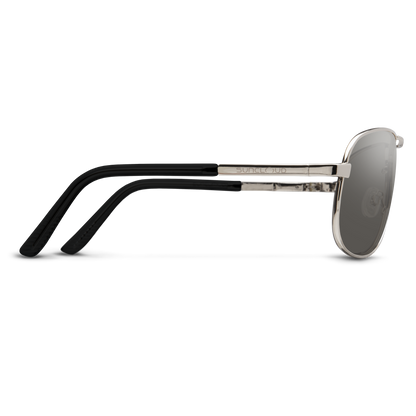 Aviator, Silver + Polarized Gray  Lens