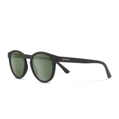 Barnes, Matte Black + Polarized Gray Green Lens