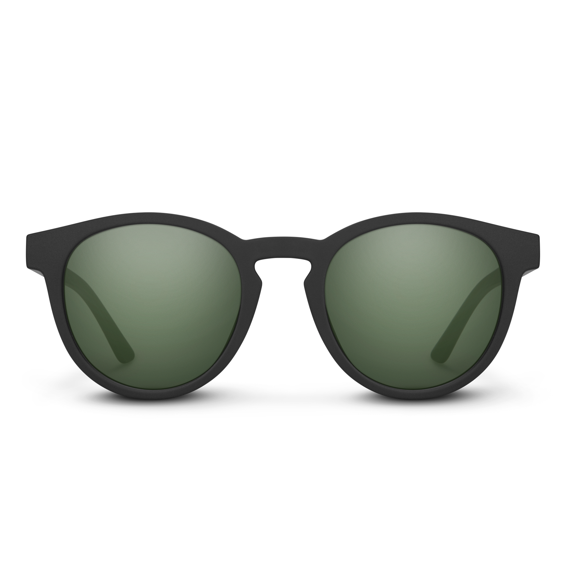 Barnes, Matte Black + Polarized Gray Green Lens
