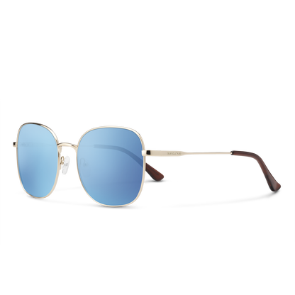 Beverly, Gold + Polarized Brown Gradient Lens