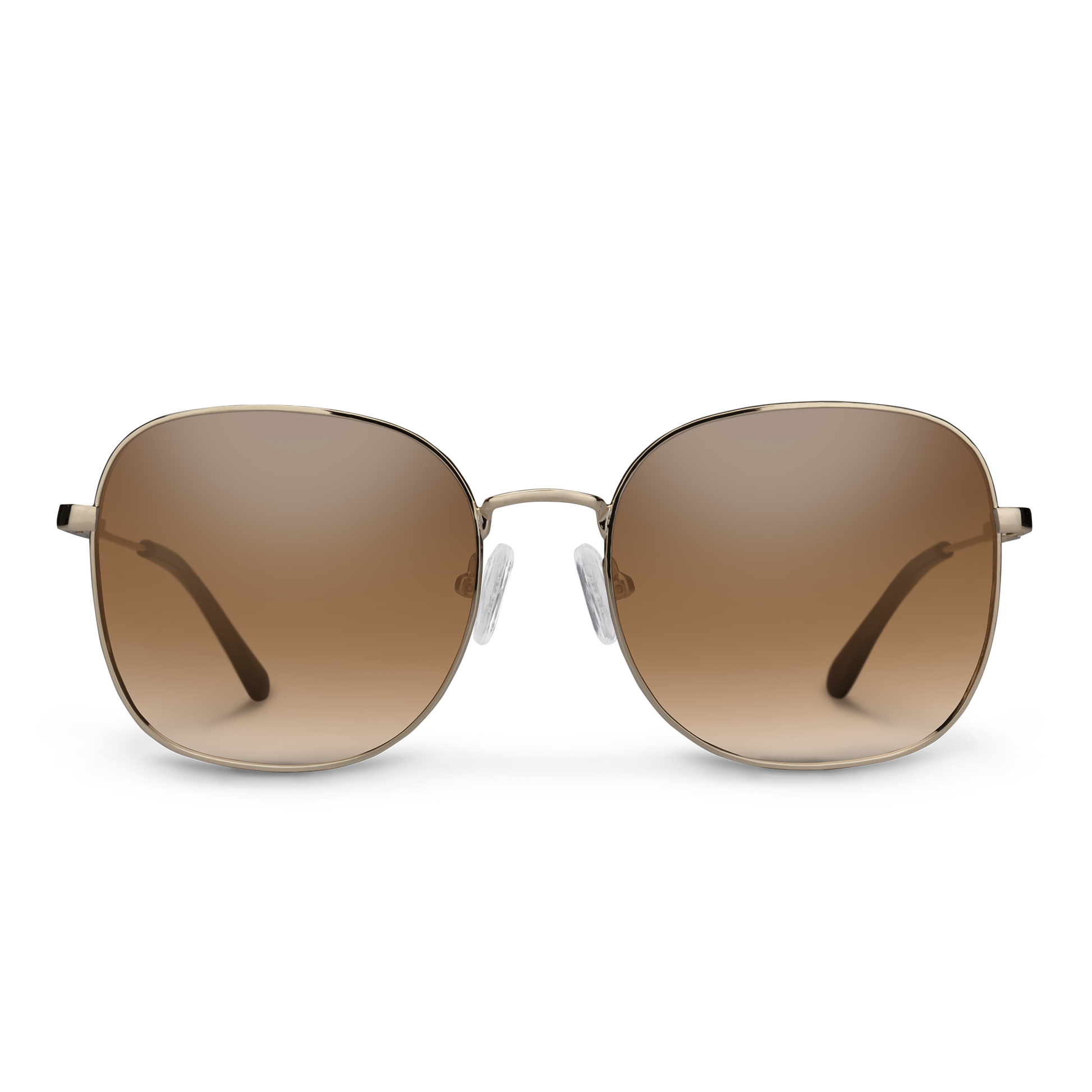 Beverly, Gold + Polarized Brown Gradient Lens