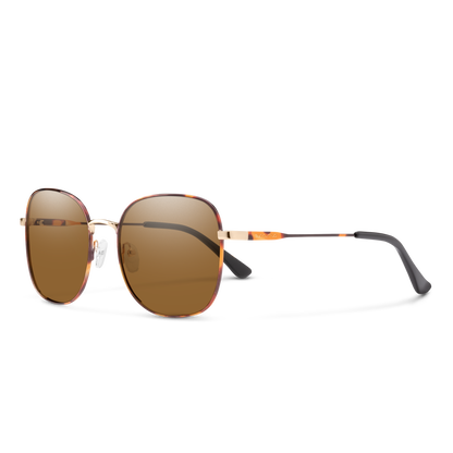 Beverly, Gold + Polarized Brown Gradient Lens