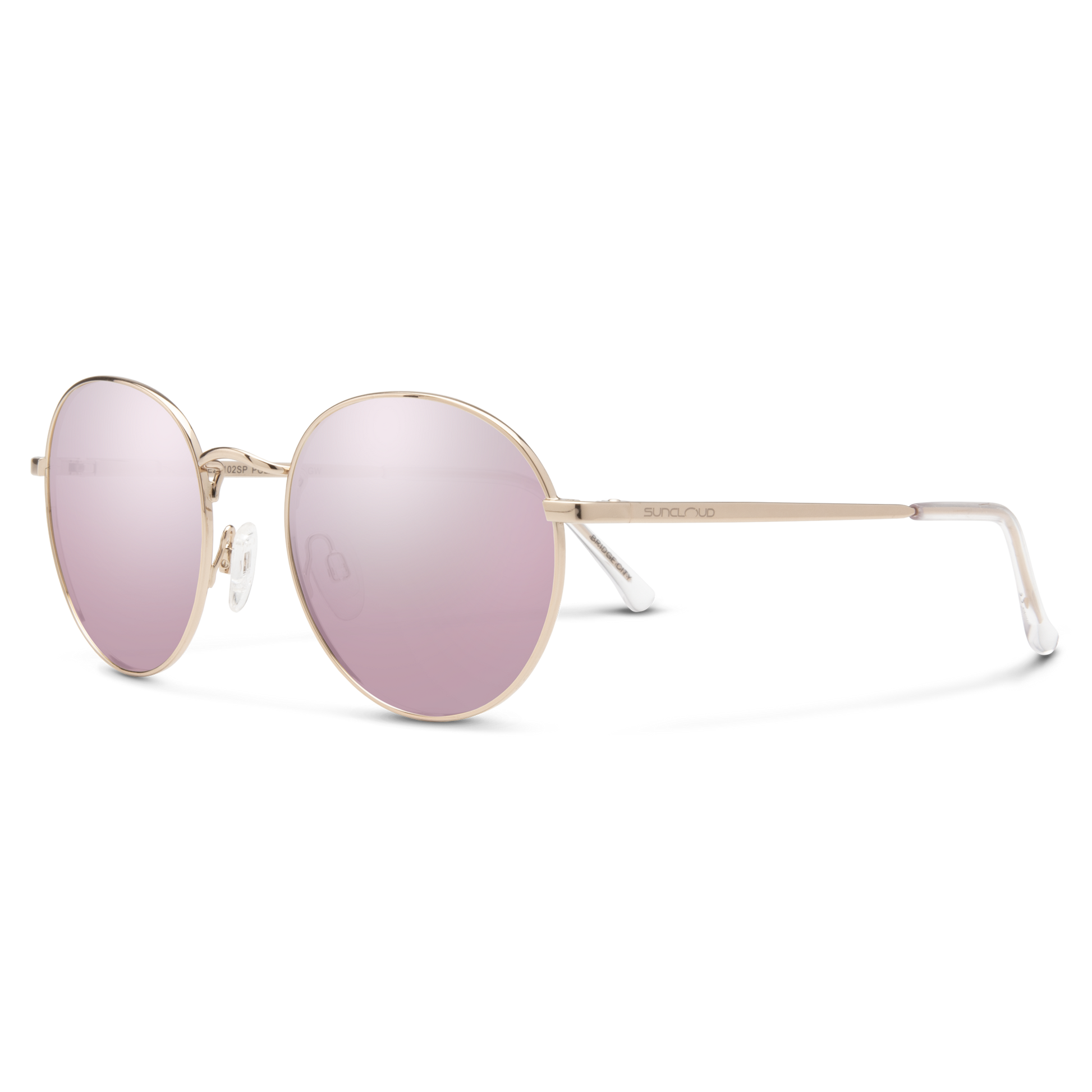 Bridge City, Rose Gold + Polarized Pink Gold Mirror Lens