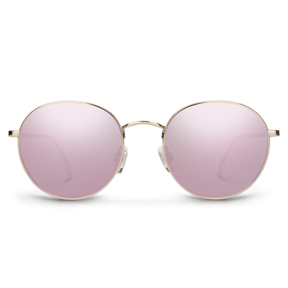 Bridge City, Rose Gold + Polarized Pink Gold Mirror Lens