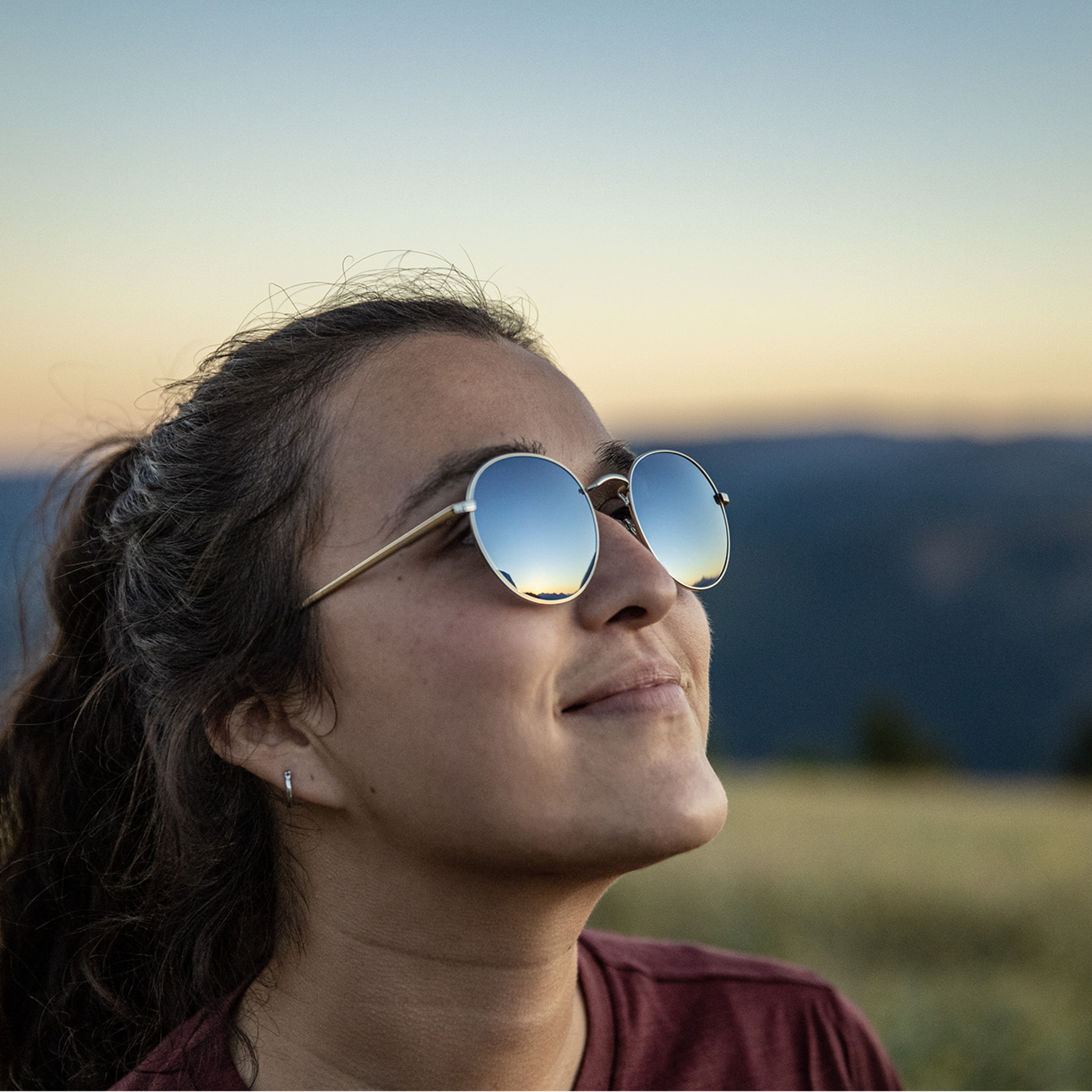 Bridge City, Rose Gold + Polarized Pink Gold Mirror Lens