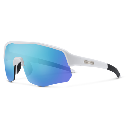 Cadence, White + Polarized Blue Mirror Lens