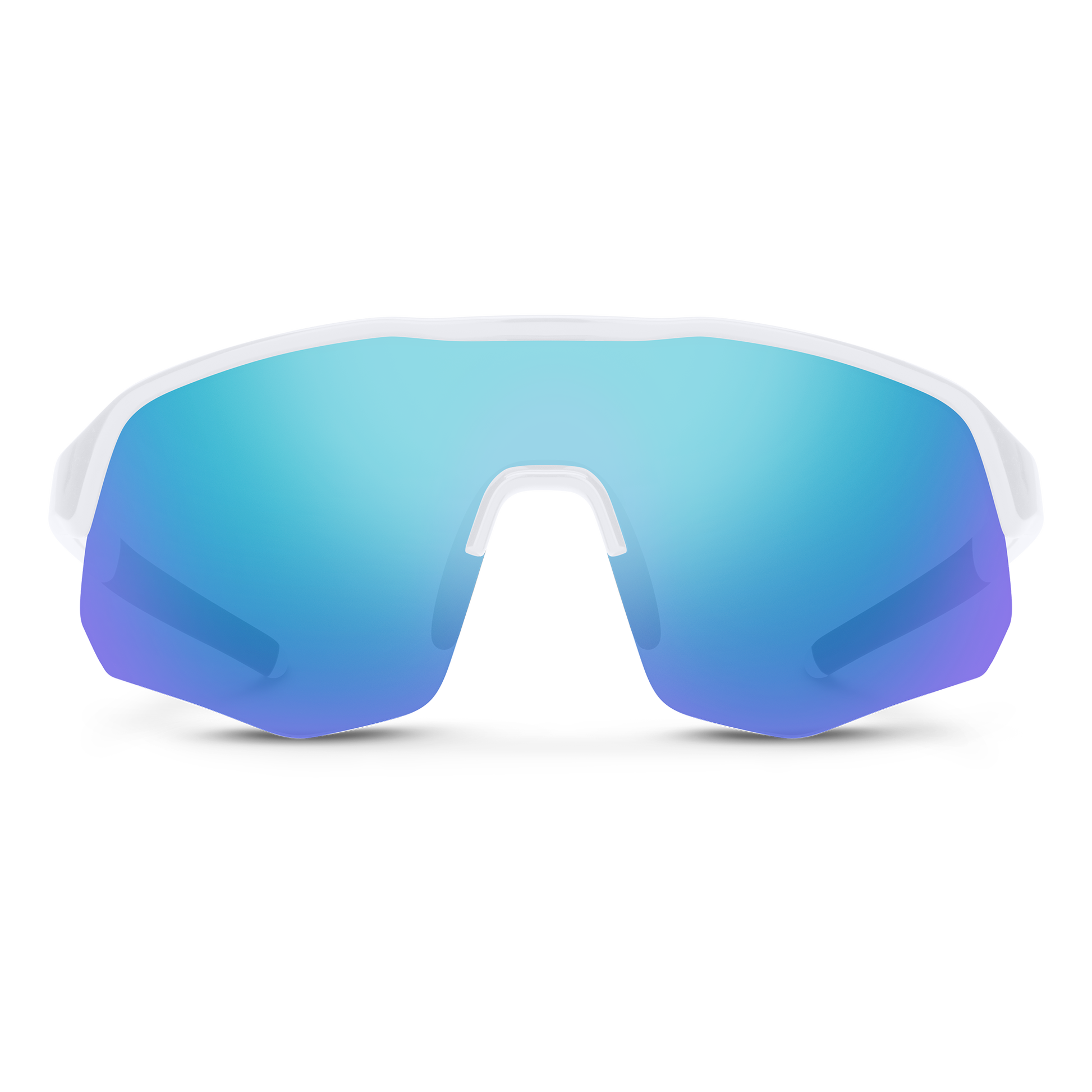 Cadence, White + Polarized Blue Mirror Lens
