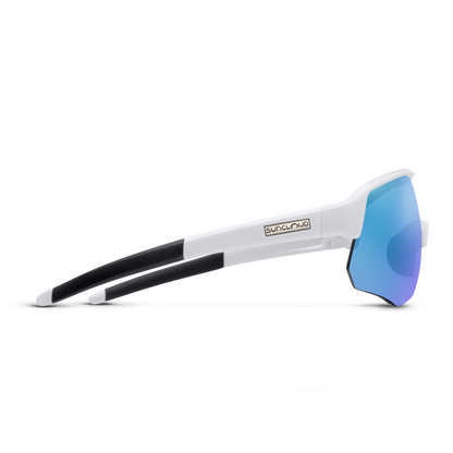 Cadence, White + Polarized Blue Mirror Lens