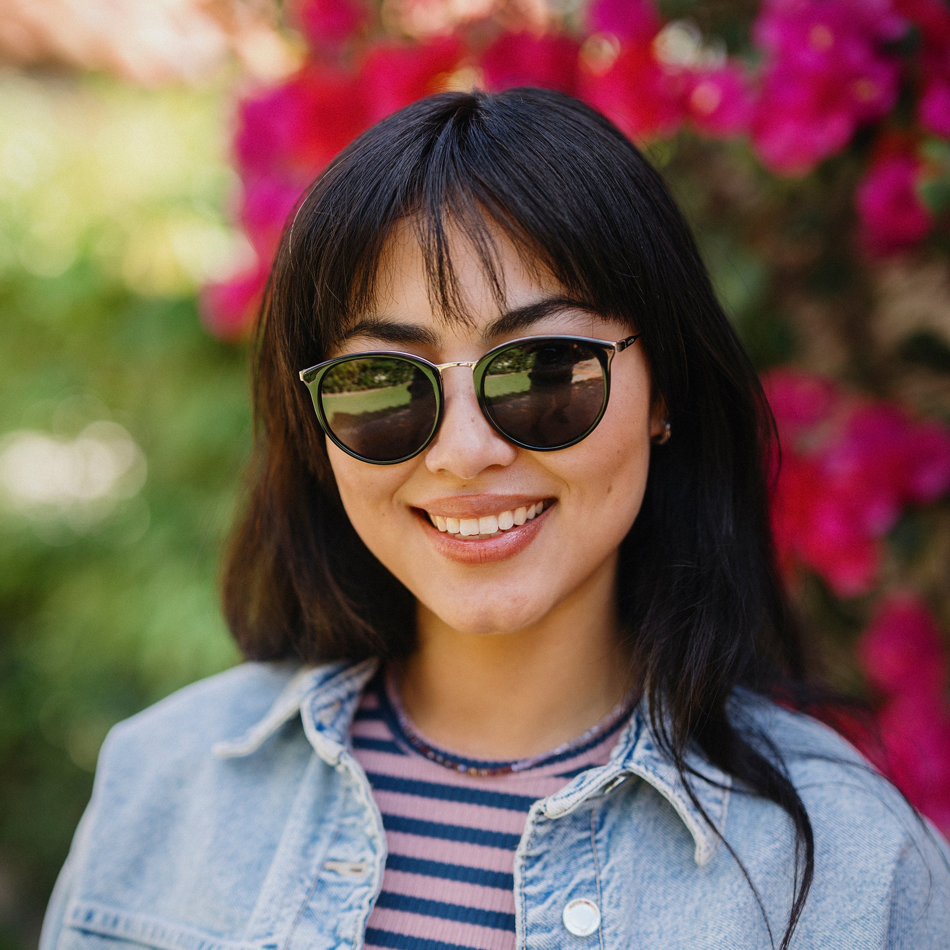 Dana, Black + Polarized Gray Green Lens