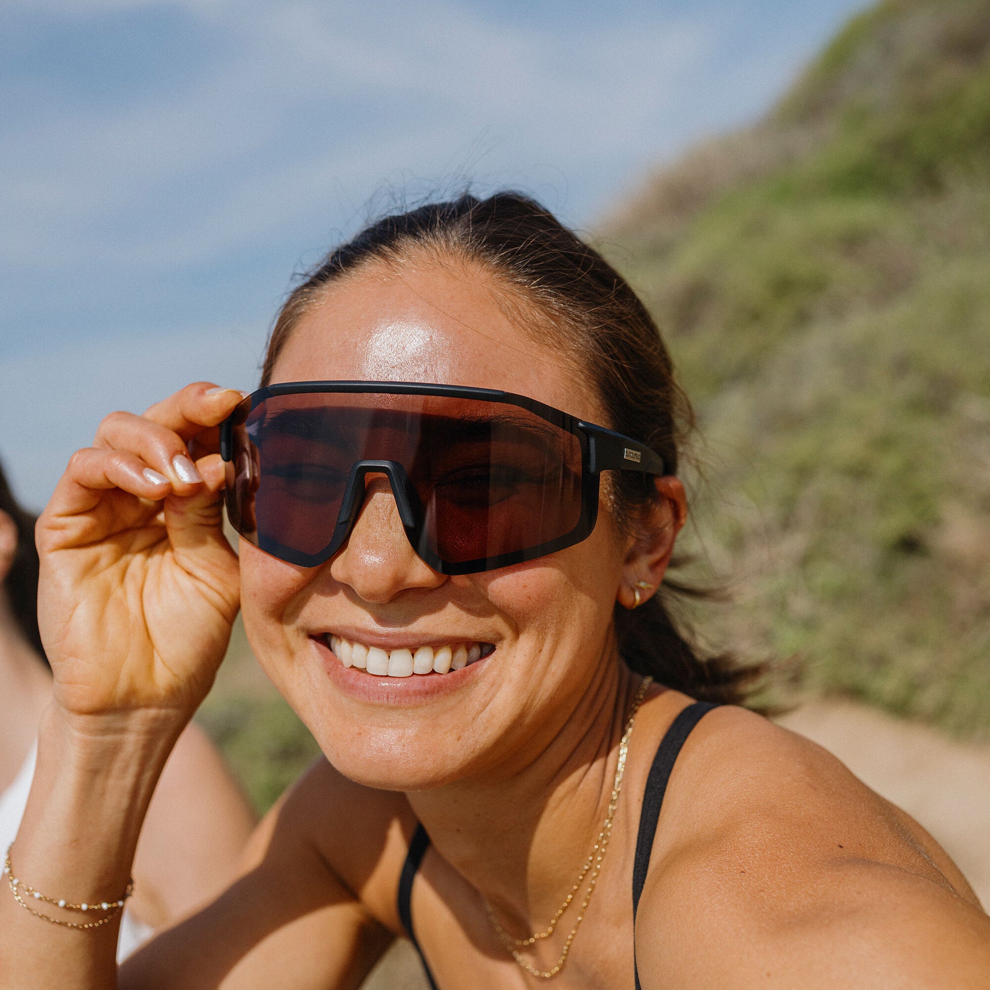 Domain, Matte Olive + Polarized Sienna Mirror Lens