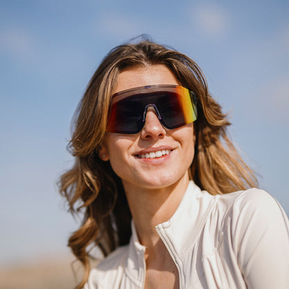 Domain, Matte Olive + Polarized Sienna Mirror Lens