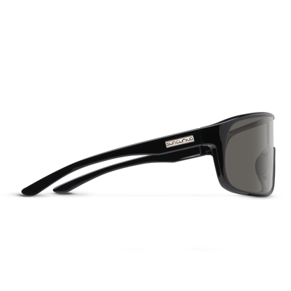 Double Up, Matte Black + Polarized Blue Mirror Lens