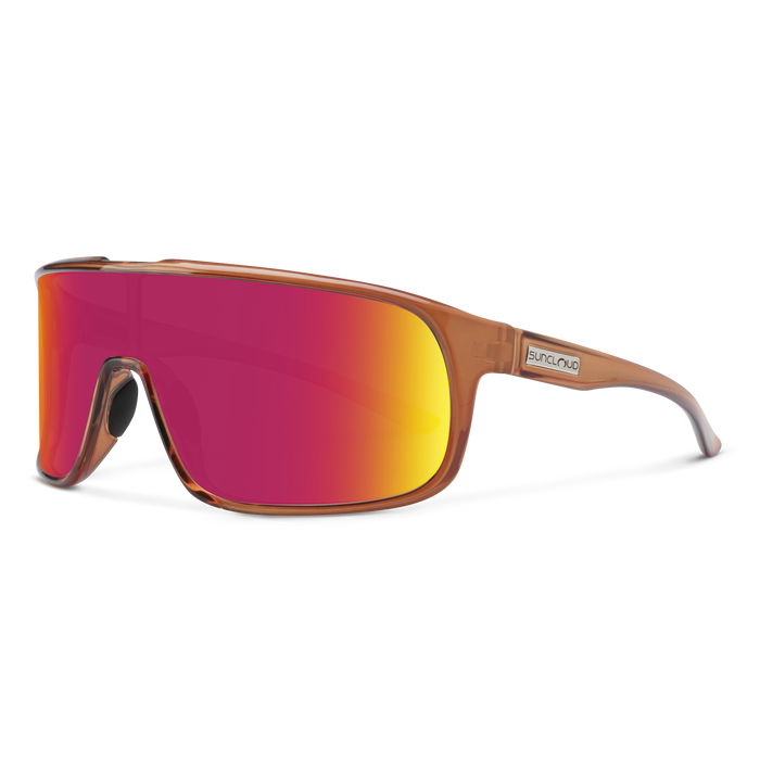 Double Up, Matte Crystal Amber + Polarized Red Mirror Lens