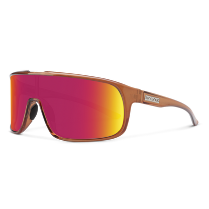 Double Up - Sale, Matte Crystal Amber + Polarized Red Mirror Lens