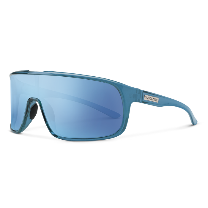Double Up, Matte Black + Polarized Blue Mirror Lens