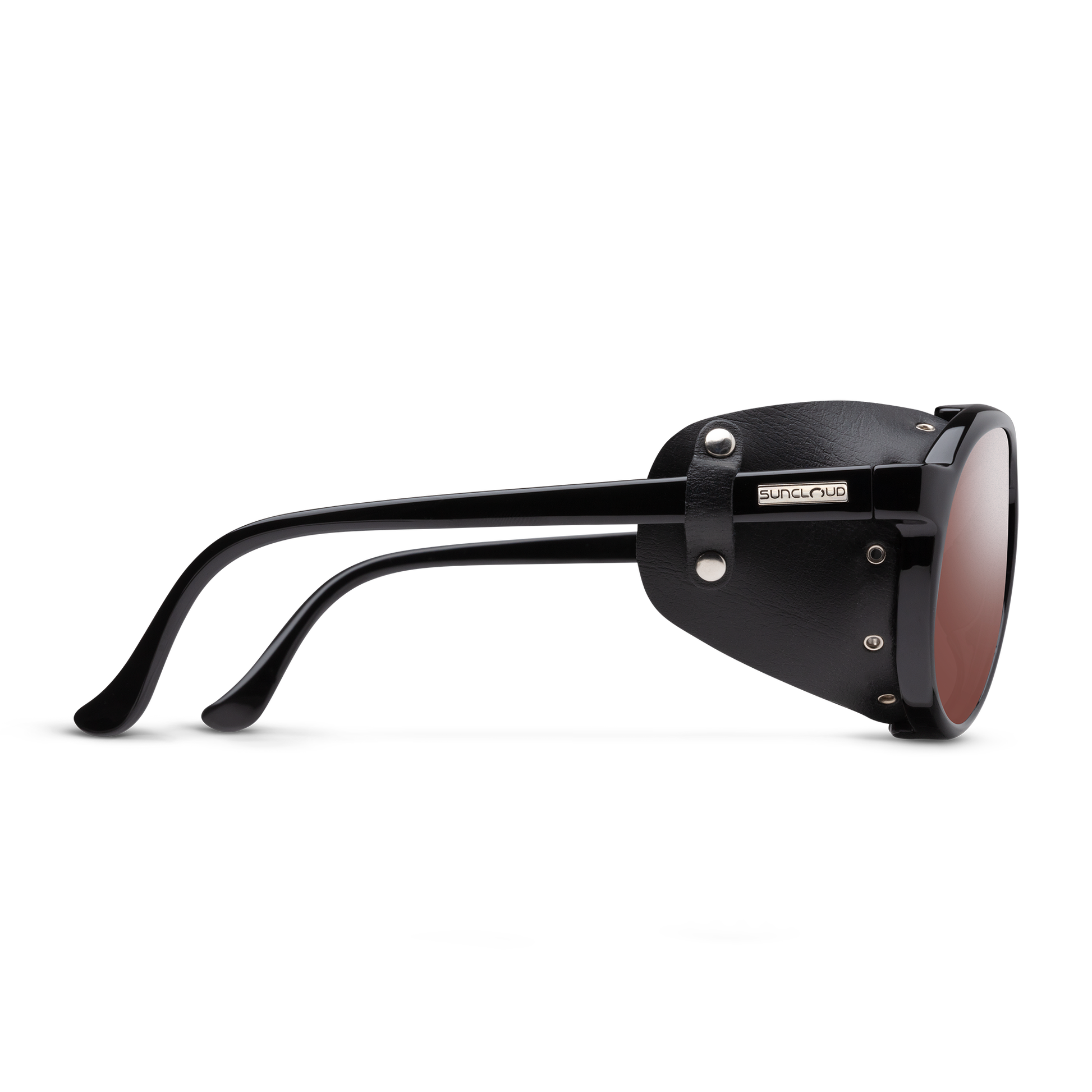 Glacier, Black + Polarized Rose Flash Mirror Lens