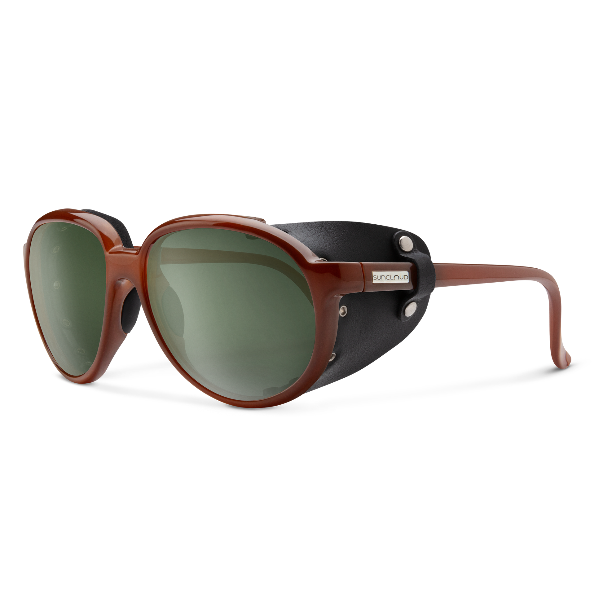 Glacier, Black + Polarized Rose Flash Mirror Lens