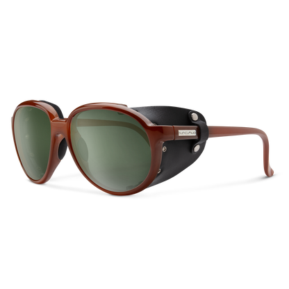 Glacier, Black + Polarized Rose Flash Mirror Lens