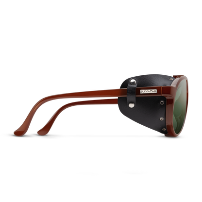 Glacier, Black + Polarized Rose Flash Mirror Lens