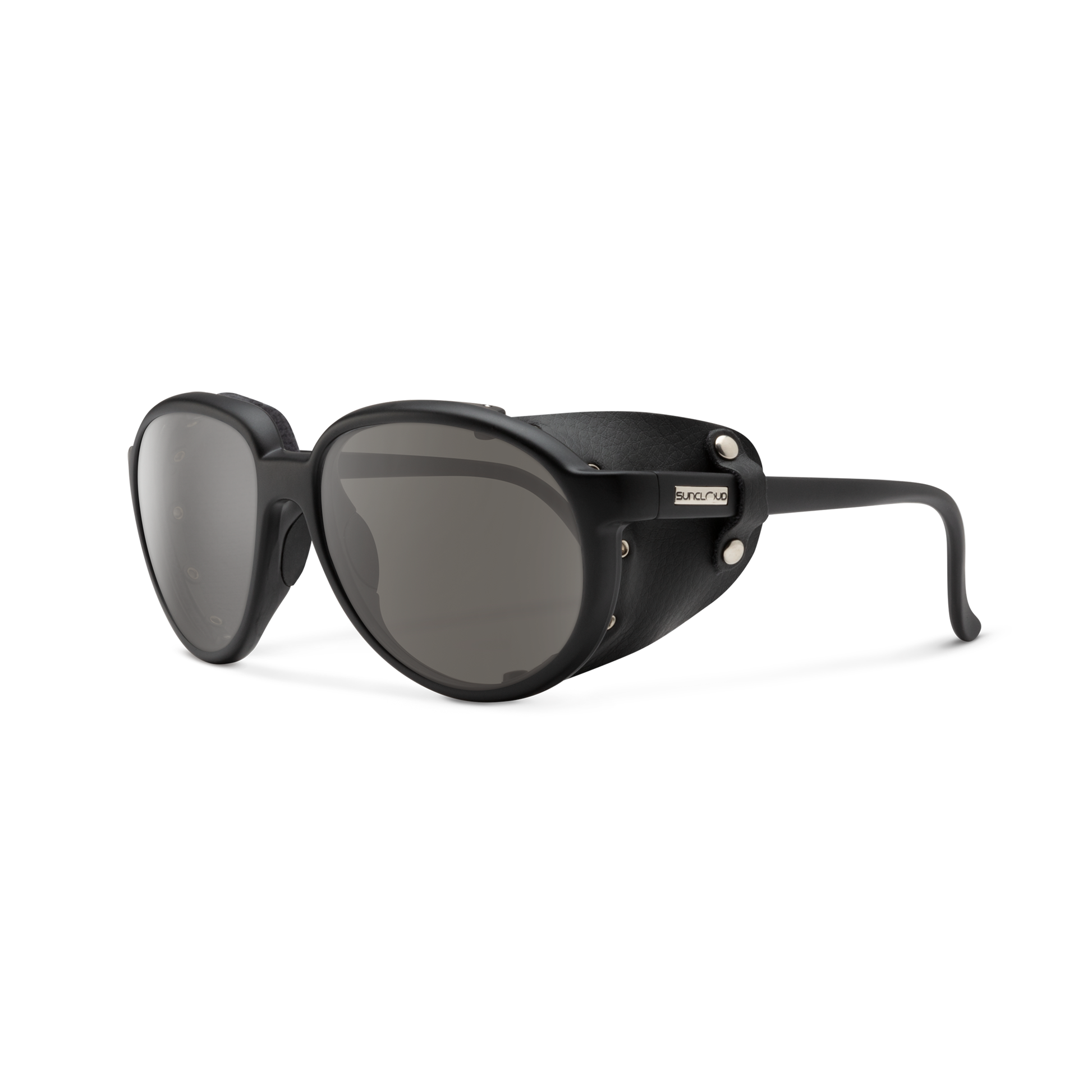 Glacier, Black + Polarized Rose Flash Mirror Lens