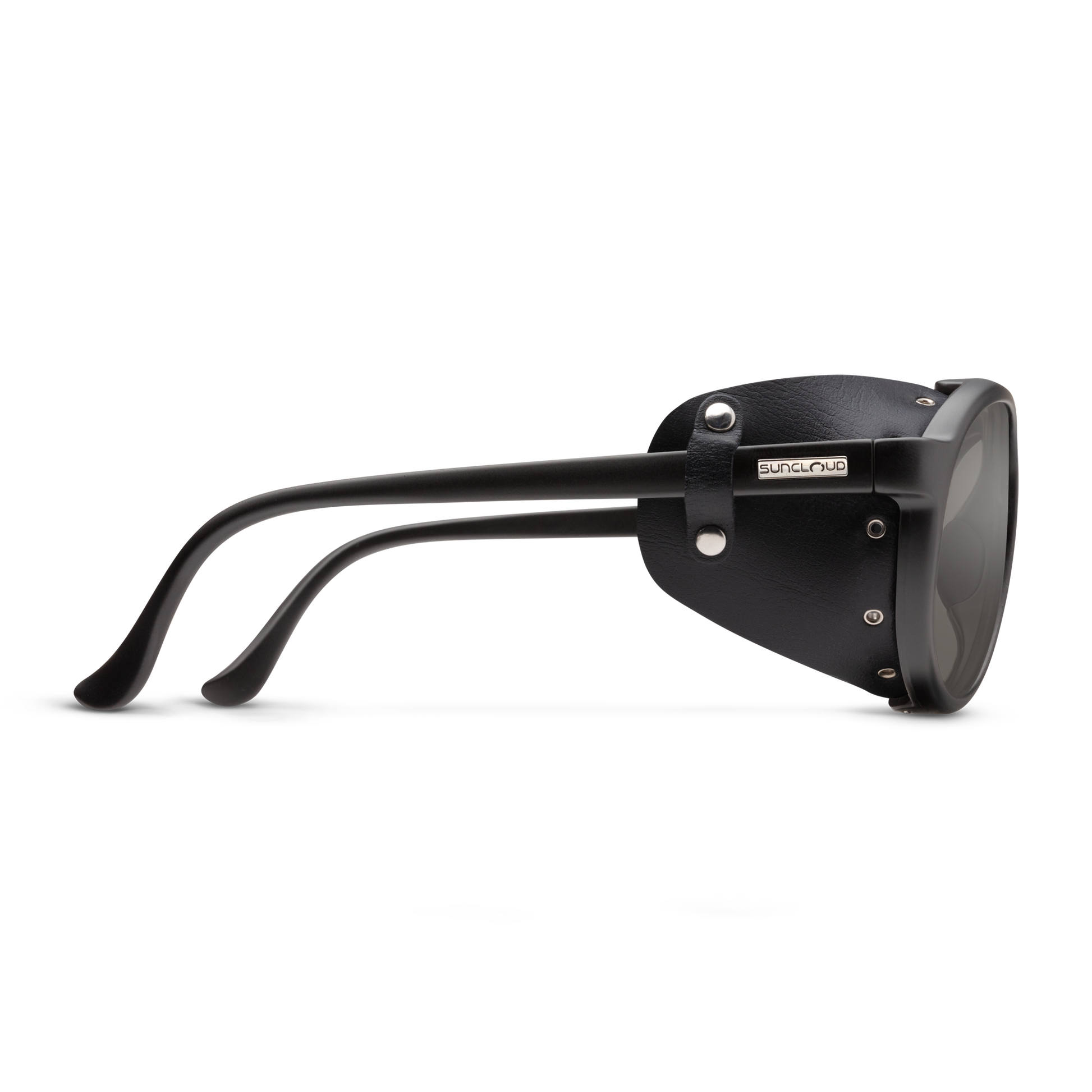 Glacier, Black + Polarized Rose Flash Mirror Lens